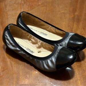 Croft & Barrow Ortholite Womens Shoes Black Patented Ballet Flats Sz 8.5M